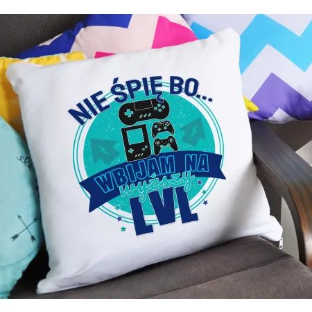 Poduszka dla gracza GAMER wbijam na kolejny LVL